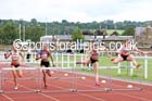 Womens under-20s 100 metres hurdles, EAP International Combined Events, Hexham Northumberland. Photo: David T. Hewitson/Sports for All Pics